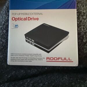 Roofull CD/DVD +/- RW Black External Optical Drive